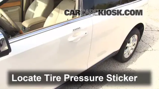 2007 Lincoln MKX 3.5L V6 Tires & Wheels Check Tire Pressure